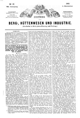 Der Berggeist Freitag 5. Dezember 1862