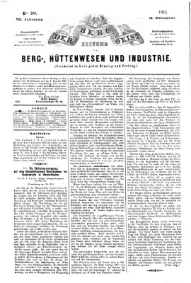 Der Berggeist Dienstag 16. Dezember 1862