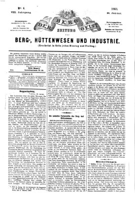 Der Berggeist Dienstag 20. Januar 1863