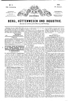 Der Berggeist Dienstag 27. Januar 1863