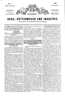 Der Berggeist Freitag 6. Februar 1863