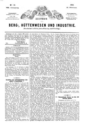 Der Berggeist Dienstag 10. Februar 1863