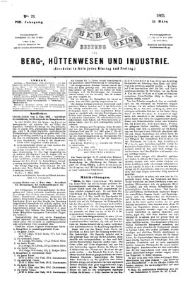 Der Berggeist Freitag 13. März 1863