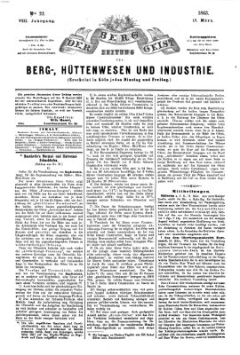 Der Berggeist Dienstag 17. März 1863