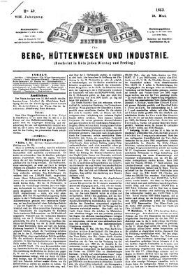 Der Berggeist Dienstag 19. Mai 1863