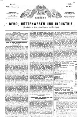 Der Berggeist Dienstag 26. Mai 1863