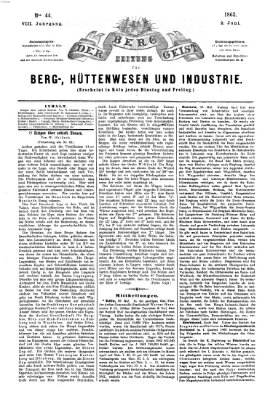 Der Berggeist Dienstag 2. Juni 1863