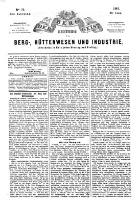 Der Berggeist Dienstag 30. Juni 1863