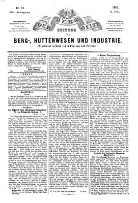 Der Berggeist Freitag 3. Juli 1863