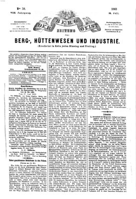 Der Berggeist Dienstag 21. Juli 1863