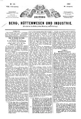 Der Berggeist Dienstag 25. August 1863