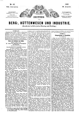 Der Berggeist Freitag 28. August 1863