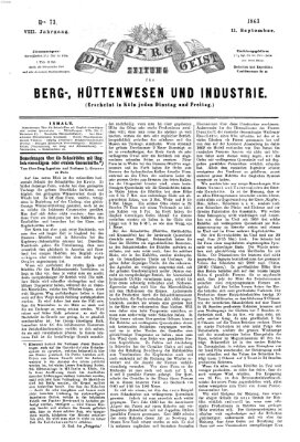 Der Berggeist Freitag 11. September 1863