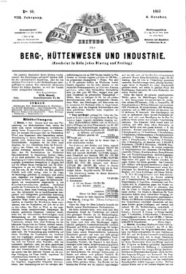 Der Berggeist Dienstag 6. Oktober 1863