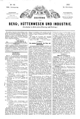 Der Berggeist Dienstag 13. Oktober 1863