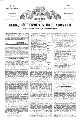 Der Berggeist Freitag 23. Oktober 1863