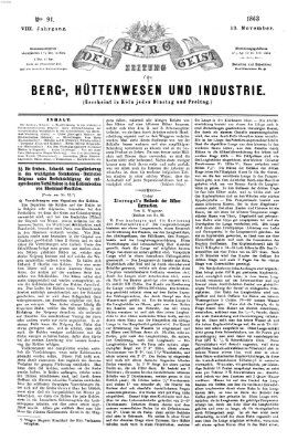 Der Berggeist Freitag 13. November 1863