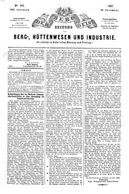 Der Berggeist Freitag 25. Dezember 1863