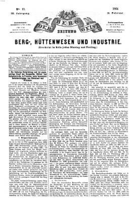 Der Berggeist Freitag 12. Februar 1864