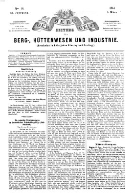 Der Berggeist Dienstag 1. März 1864