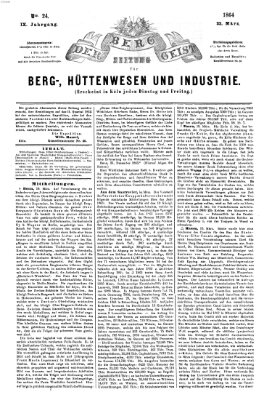 Der Berggeist Dienstag 22. März 1864