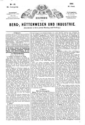 Der Berggeist Freitag 17. Juni 1864