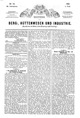 Der Berggeist Freitag 1. Juli 1864