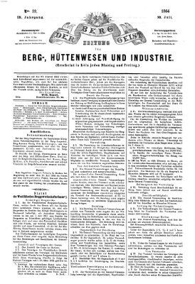 Der Berggeist Freitag 22. Juli 1864