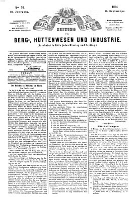 Der Berggeist Dienstag 20. September 1864