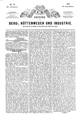 Der Berggeist Freitag 30. September 1864