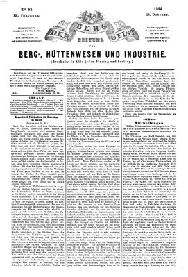 Der Berggeist Dienstag 18. Oktober 1864