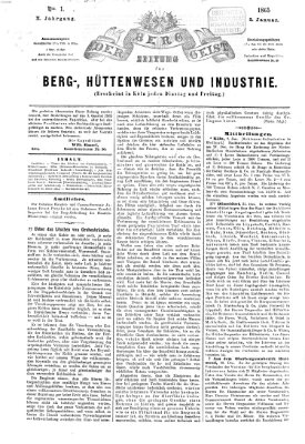 Der Berggeist Dienstag 3. Januar 1865