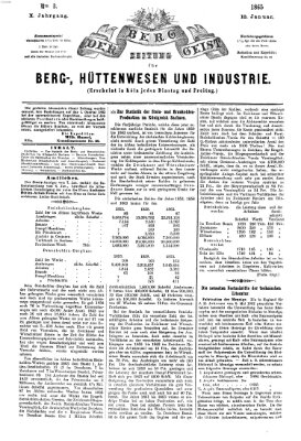 Der Berggeist Dienstag 10. Januar 1865