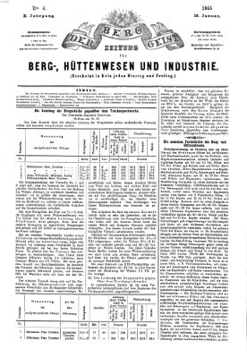 Der Berggeist Freitag 13. Januar 1865