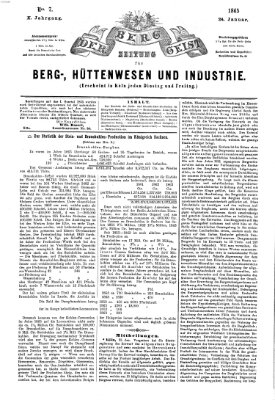 Der Berggeist Dienstag 24. Januar 1865