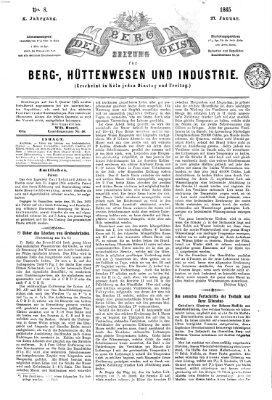 Der Berggeist Freitag 27. Januar 1865