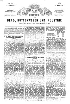 Der Berggeist Dienstag 21. Februar 1865