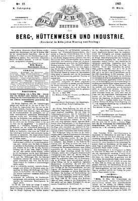 Der Berggeist Freitag 17. März 1865