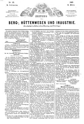 Der Berggeist Dienstag 21. März 1865