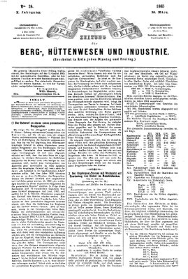 Der Berggeist Freitag 24. März 1865