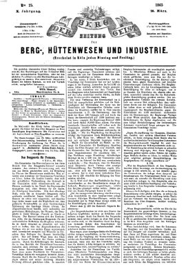 Der Berggeist Dienstag 28. März 1865