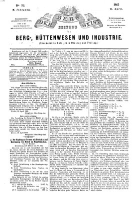 Der Berggeist Freitag 21. April 1865