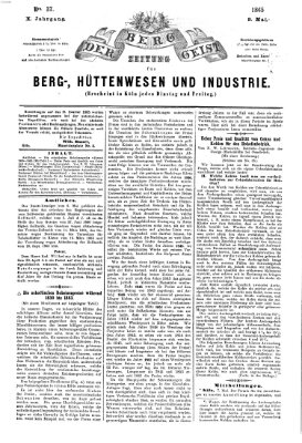 Der Berggeist Dienstag 9. Mai 1865