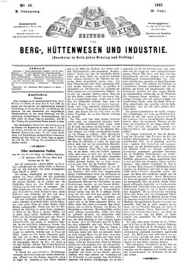 Der Berggeist Freitag 16. Juni 1865