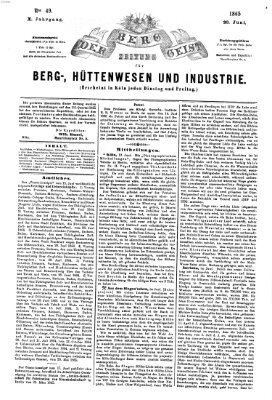 Der Berggeist Dienstag 20. Juni 1865