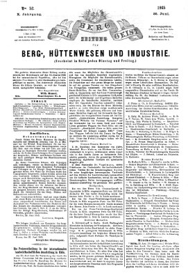 Der Berggeist Freitag 30. Juni 1865