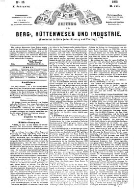 Der Berggeist Dienstag 25. Juli 1865