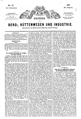 Der Berggeist Dienstag 29. August 1865