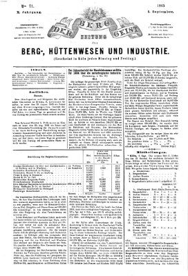 Der Berggeist Dienstag 5. September 1865