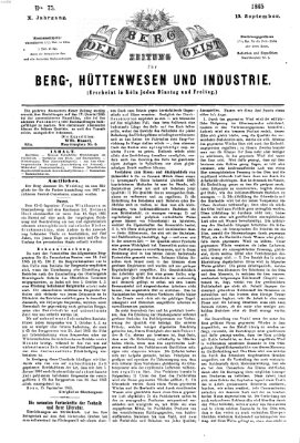 Der Berggeist Dienstag 19. September 1865